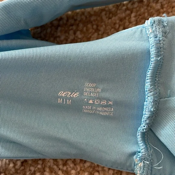NWOT Aerie Light Blue High Waisted Bikini - Picture 5 of 6